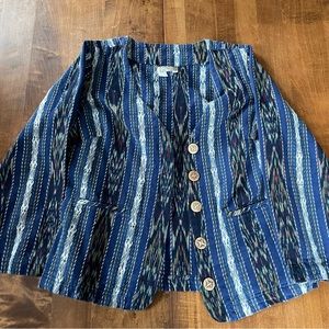 Vintage The Territory Ahead Woven Striped Blazer Medium